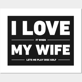 I Love My Wife | Funny Disc Golf Design Posters and Art